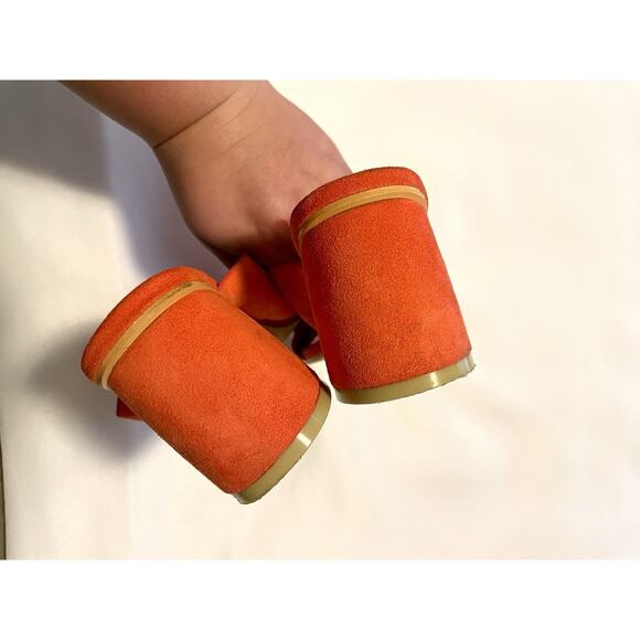 Lulu’s Lemon Drop by Privileged Red Watermelon Chunky Mule Slip On Heels Size 7 - Picture 9 of 10